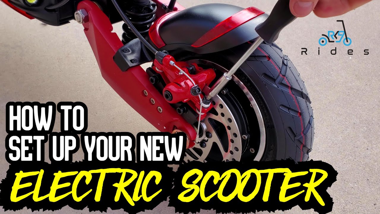 Electric Scooter Setup And Adjustment Handlebars, Brakes, PSettings, Etc.