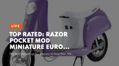 Honest review: Razor Pocket Mod Miniature Euro Electric Scooter - Vapor