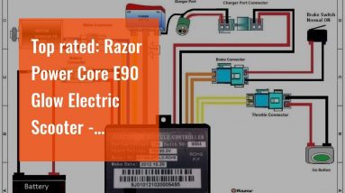 Top rated: Razor Power Core E90 Glow Electric Scooter - Black/Red Glow - FFP