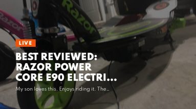 Best reviewed: Razor Power Core E90 Electric Scooter with hub Motor, Push-Button Throttle, for...