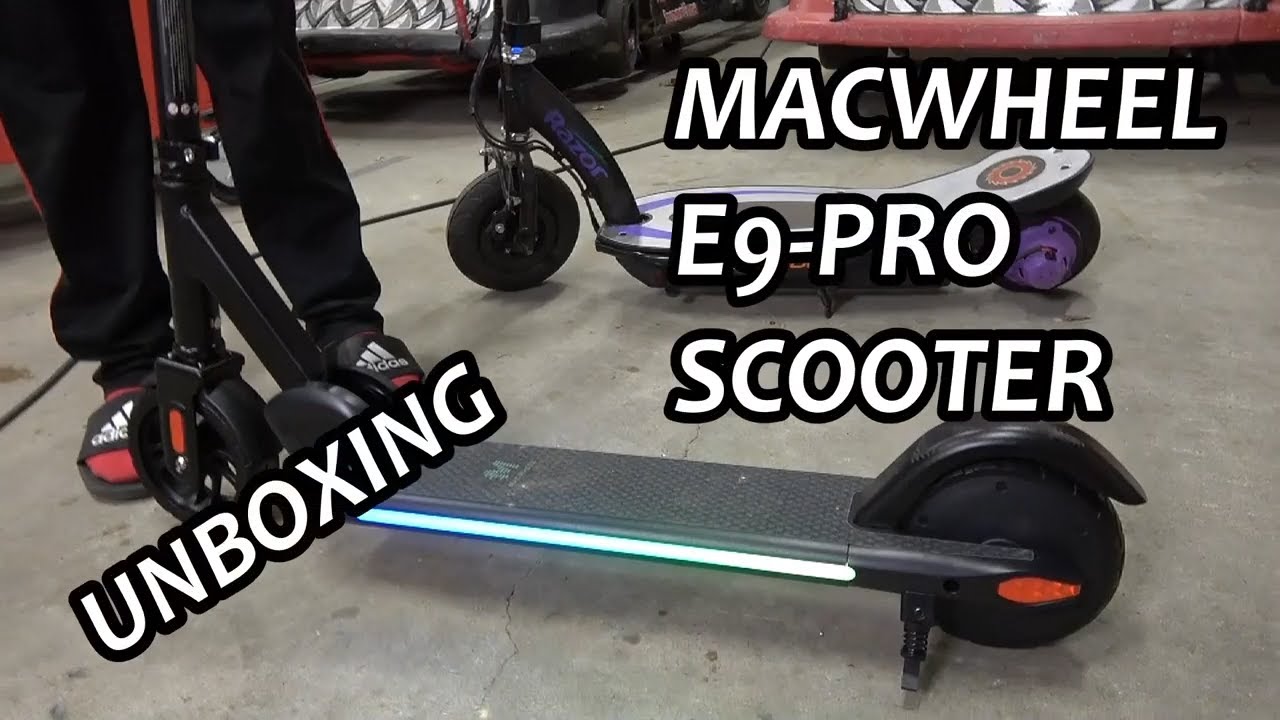 Macwheel E9 Pro Electric Scooter Unboxing