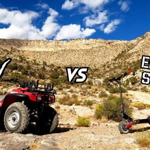 Can an Electric Scooter Keep Up With an ATV Off Road? Varla Eagle One vs Honda FourTrax