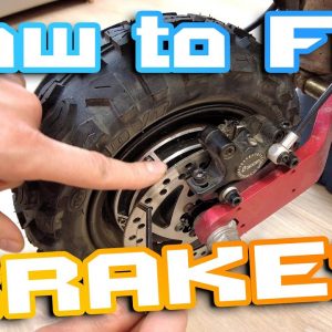How to Fix Brakes in Electric Scooter Ebike 🛠 Change Brake Pads 🛴 Fix Bent Brake Disc 🛸🚀🍕🍻