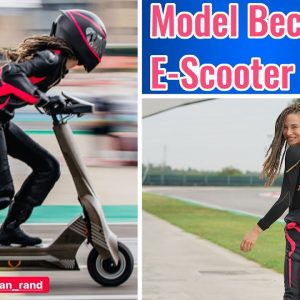 How International Model Jordan Rand became a Future Electric Scooter Racing Star