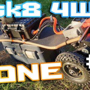 SYL-08  Electric skateboard 🚀 Mod from 2WD to 4WD ⚡ Part 3 " Wiring & Done "  AWD ESk8 ROCKS 🍕🍻