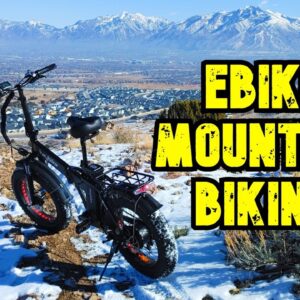 Mountain Biking with a Folding, Fat Tire E-Bike!