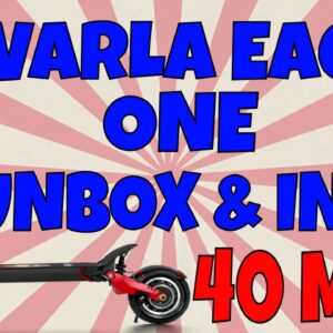 VARLA Eagle One Electric Scooter Unboxing - 40 MPH - 2x 1000W Motors - Hydraulic Brakes - AWESOME