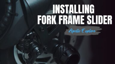 Installing Front Fork Frame Sliders Crash Protection to an Electric Scooter (Apollo Explore)