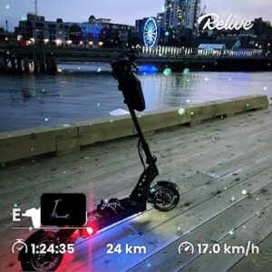 Nov 28, Evergreen Festival Halifax Nova Scotia electric scooter ride Apollo Ghost 👻 🛴 Relive Map