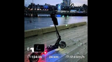 Nov 28, Evergreen Festival Halifax Nova Scotia electric scooter ride Apollo Ghost 👻 🛴 Relive Map