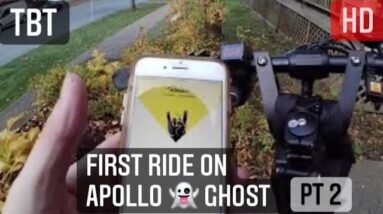 TBT First Day on Apollo Ghost pt2, to the Pier Halifax Nova Scotia w Kugoo G2 Pro Electric Scooters