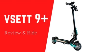 Vsett 9+ escooter review and  ride in London vsett vlog