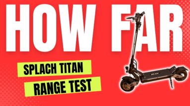 Pushing the Limits: Epic Range Test of the Splash Titan Electric Scooter by Jamie!