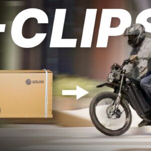 Unboxing the Solar E-Clipse - Electric Dirt Bike with a Carbon Fiber Frame!